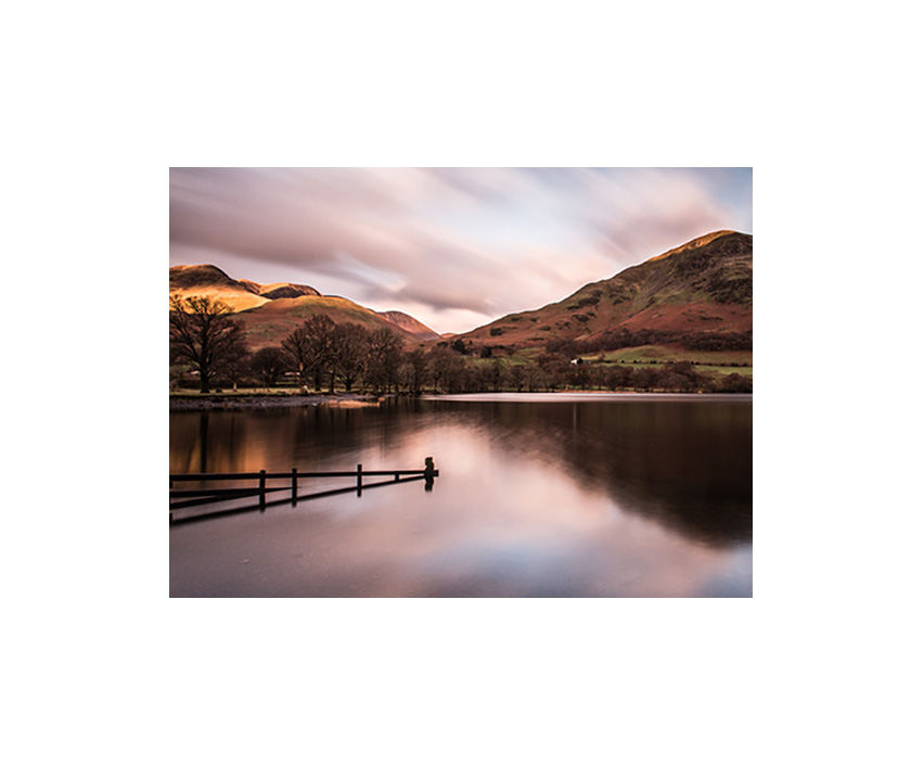 Buttermere Lake Sunken Fence - Colour